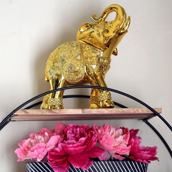 10" Height Elephant Statue Figurine for Home Decor - Picture 6 of 8